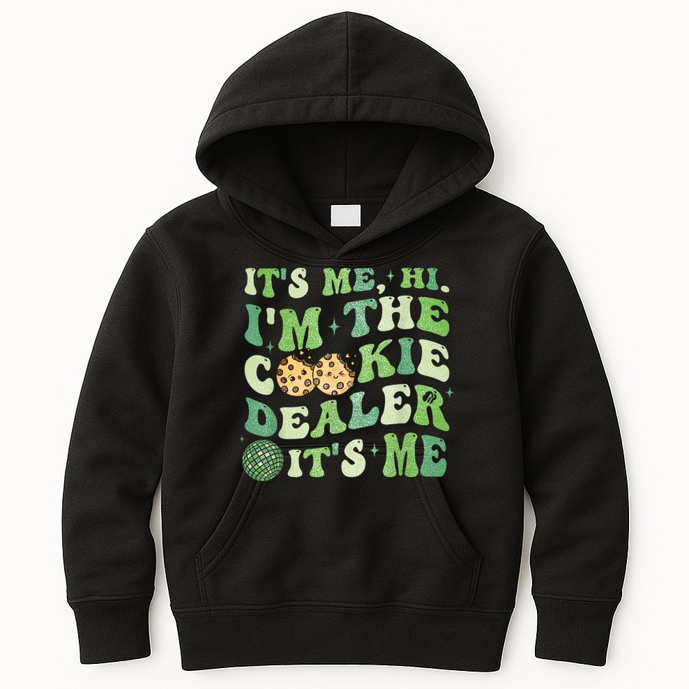 Its Me Hi Im The Cookie Dealer Scout Troop Scouting Kids Hoodie