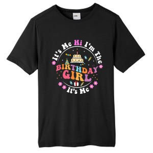 ItS Me Hi IM The Birthday Girl ItS Me Cute Birthday Party Tall Fusion ChromaSoft Performance T-Shirt