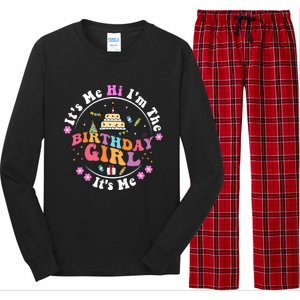 ItS Me Hi IM The Birthday Girl ItS Me Cute Birthday Party Long Sleeve Pajama Set