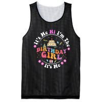 ItS Me Hi IM The Birthday Girl ItS Me Cute Birthday Party Mesh Reversible Basketball Jersey Tank