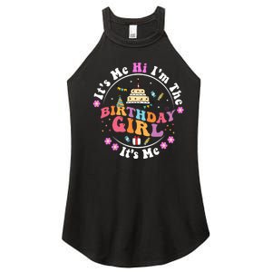 ItS Me Hi IM The Birthday Girl ItS Me Cute Birthday Party Women's Perfect Tri Rocker Tank