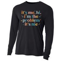 It's Me, Hi, I'm The Problem It's Me Groovy Funny Vintage Cooling Performance Long Sleeve Crew