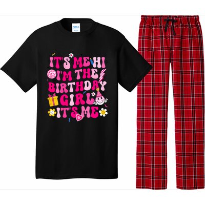 ItS Me Hi IM Birthday Girl Its Me Groovy For Girls Women Pajama Set