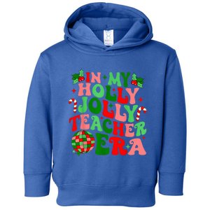 In My Holly Xmas Jolly Teacher Era Teacher Vibes Christmas Toddler Hoodie