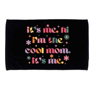 Its Me Hi Im The Cool Mom Its Me Mothers Day Flower Groovy Microfiber Hand Towel