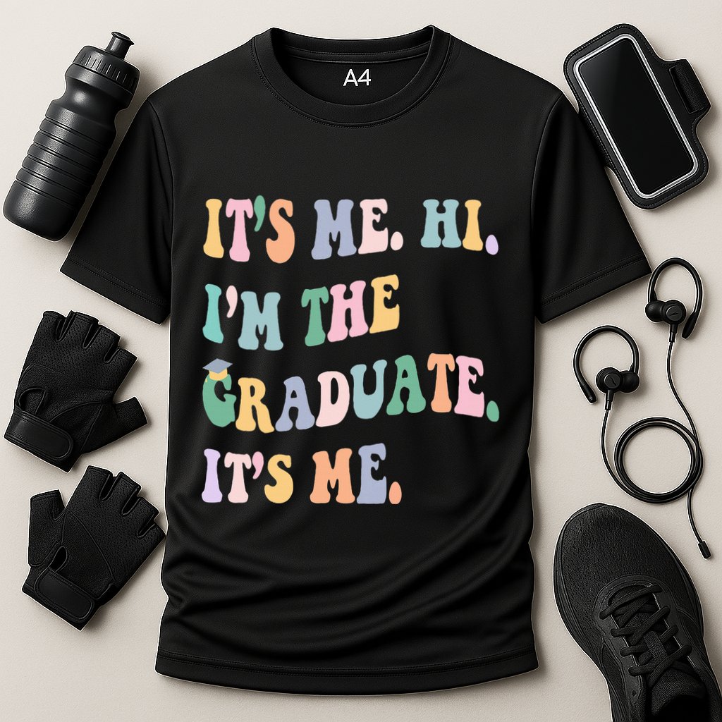 ItS Me Hi IM The Graduate ItS Me Class Of 2024 Senior Mom Cooling Performance Crew T-Shirt