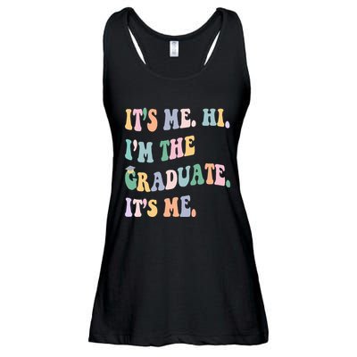ItS Me Hi IM The Graduate ItS Me Class Of 2024 Senior Mom Ladies Essential Flowy Tank