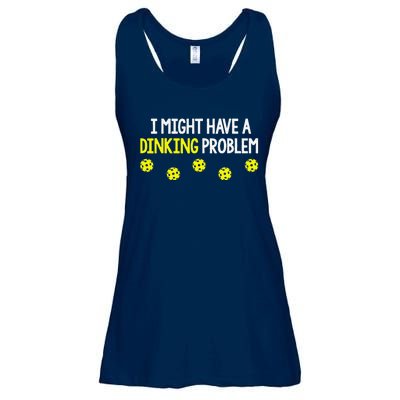 I Might Have A Dinking Problem Funny Pickleball Gift Ladies Essential Flowy Tank