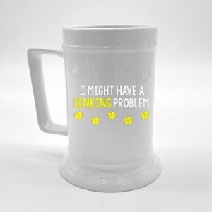 I Might Have A Dinking Problem Funny Pickleball Gift Beer Stein