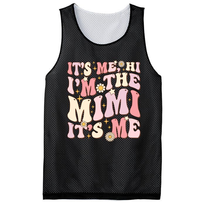 Its Me Hi IM The Mimi ItS Me Funny Groovy Mimi Mesh Reversible Basketball Jersey Tank