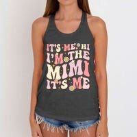 Its Me Hi IM The Mimi ItS Me Funny Groovy Mimi Women's Knotted Racerback Tank