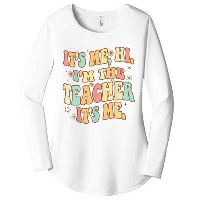 It's Me Hi I'm The Teacher It’s Me Women's Perfect Tri Tunic Long Sleeve Shirt