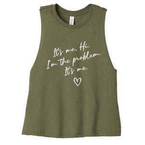 It's Me, Hi, I'm The Problem Women's Racerback Cropped Tank