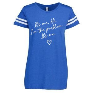 It's Me, Hi, I'm The Problem Enza Ladies Jersey Football T-Shirt