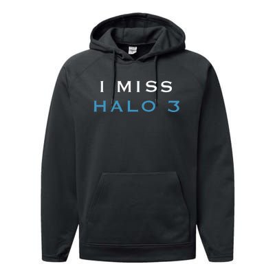 I Miss Halo 3 Performance Fleece Hoodie