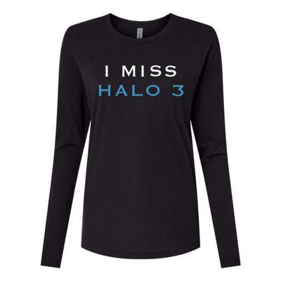 I Miss Halo 3 Womens Cotton Relaxed Long Sleeve T-Shirt