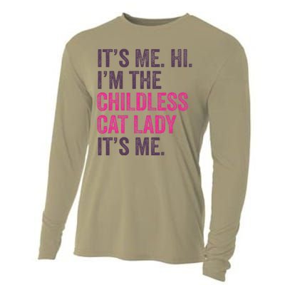 Its Me Hi IM The Childless Cat Lady ItS Me Cooling Performance Long Sleeve Crew