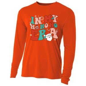 In My Ho Ho Ho Era Santa Claus Xmas Groovy Retro Christmas Gift Cooling Performance Long Sleeve Crew