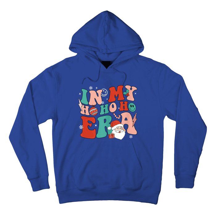 In My Ho Ho Ho Era Santa Claus Xmas Groovy Retro Christmas Gift Hoodie