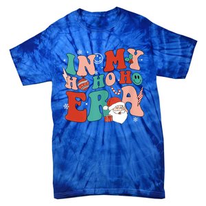 In My Ho Ho Ho Era Santa Claus Xmas Groovy Retro Christmas Gift Tie-Dye T-Shirt