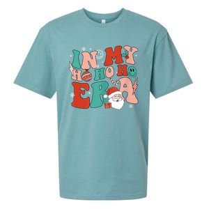 In My Ho Ho Ho Era Santa Claus Xmas Groovy Retro Christmas Gift Sueded Cloud Jersey T-Shirt