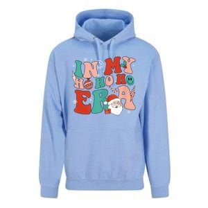 In My Ho Ho Ho Era Santa Claus Xmas Groovy Retro Christmas Gift Unisex Surf Hoodie