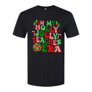 In My Holly Xmas Jolly Teacher Era Teacher Vibes Christmas Softstyle CVC T-Shirt