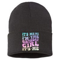 ItS Me Hi IM The Birthday Girl ItS Me Birthday Party Sustainable Knit Beanie