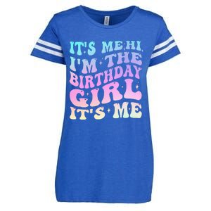 ItS Me Hi IM The Birthday Girl ItS Me Birthday Party Enza Ladies Jersey Football T-Shirt