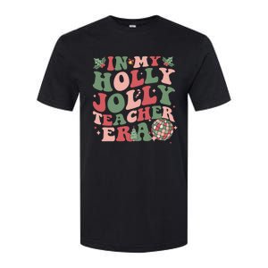 In My Holly Xmas Jolly Teacher Era Christmas Teacher Vibes Softstyle CVC T-Shirt