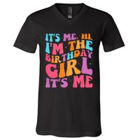 ItS Me Hi IM The Birthday Girl Its Me Birthday Party Women V-Neck T-Shirt