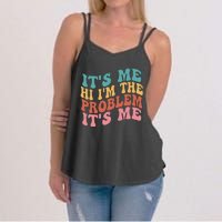 Its Me Hi I'm the Problem Its Me Groovy Retro Women's Strappy Tank