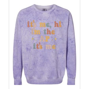 Its Me Hi Im The Ap Its Me Funny Assistant Principal Colorblast Crewneck Sweatshirt