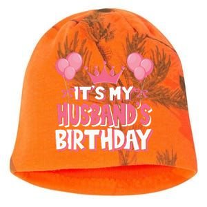 Its My Husbands Birthday Celebration Kati - Camo Knit Beanie