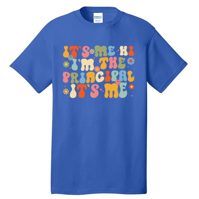 Its Me Hi Im The Principal Teacher Retro Back To School Tall T-Shirt