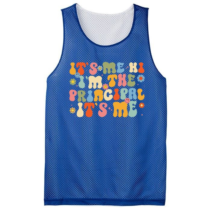 Its Me Hi Im The Principal Teacher Retro Back To School Mesh Reversible Basketball Jersey Tank