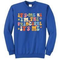 Its Me Hi Im The Principal Teacher Retro Back To School Tall Sweatshirt