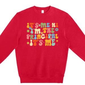 Its Me Hi Im The Principal Teacher Retro Back To School Premium Crewneck Sweatshirt