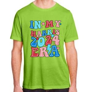 In My Harris 2024 Era Retro Groovy Vote For President Women Adult ChromaSoft Performance T-Shirt