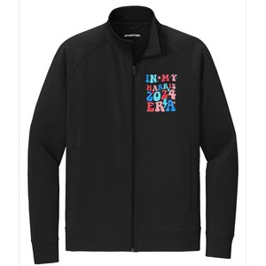 In My Harris 2024 Era Retro Groovy Vote For President Women Stretch Full-Zip Cadet Jacket