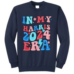 In My Harris 2024 Era Retro Groovy Vote For President Women Sweatshirt