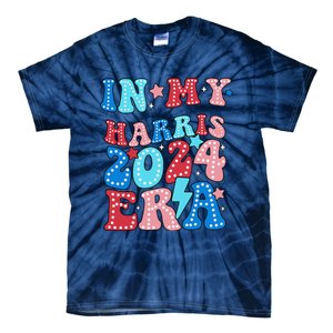 In My Harris 2024 Era Retro Groovy Vote For President Women Tie-Dye T-Shirt