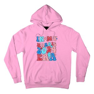 In My Harris 2024 Era Retro Groovy Vote For President Women Hoodie