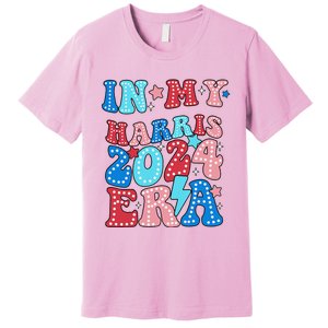 In My Harris 2024 Era Retro Groovy Vote For President Women Premium T-Shirt