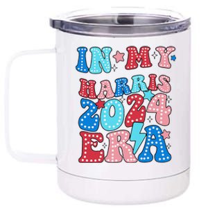 In My Harris 2024 Era Retro Groovy Vote For President Women 12 oz Stainless Steel Tumbler Cup