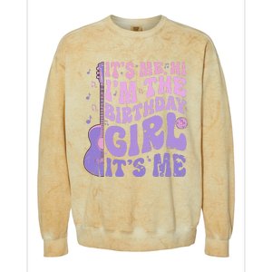 ItS Me Hi IM The Birthday Girl ItS Me Cute Birthday Party Colorblast Crewneck Sweatshirt