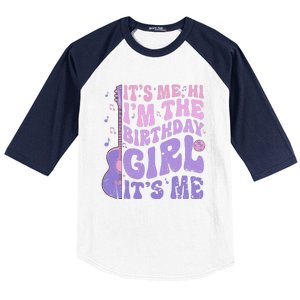 ItS Me Hi IM The Birthday Girl ItS Me Cute Birthday Party Baseball Sleeve Shirt