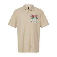 In My Holly Xmas Jolly Teacher Era Holiday Christmas Vibe Softstyle Adult Sport Polo