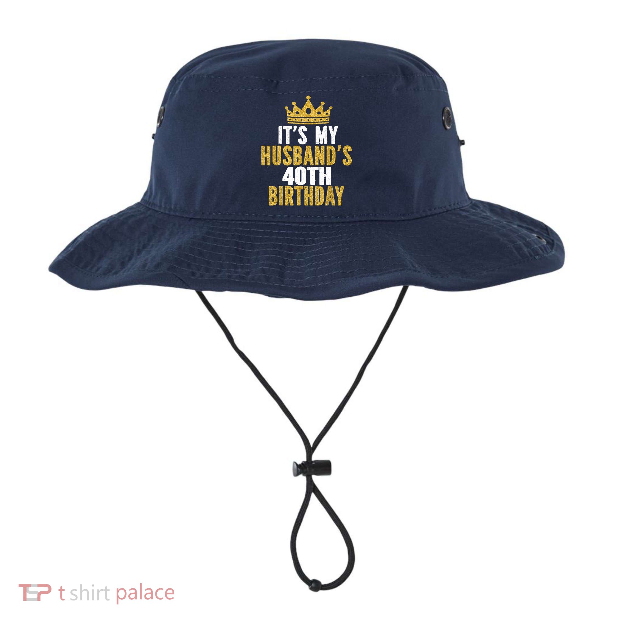 Its My Husbands 40th Birthday 40 Years Old Couple Bucket Hat