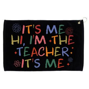 Its Me Hi Im The Teacher Womens Funny Teacher Life Grommeted Golf Towel